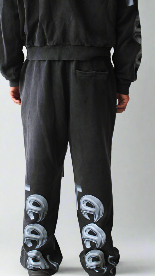 Vintage Wash Black Sweatpants