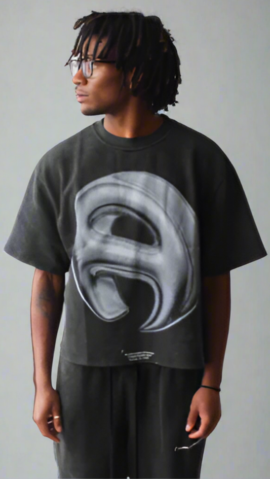 Vintage Wash Black Loungewear Tee