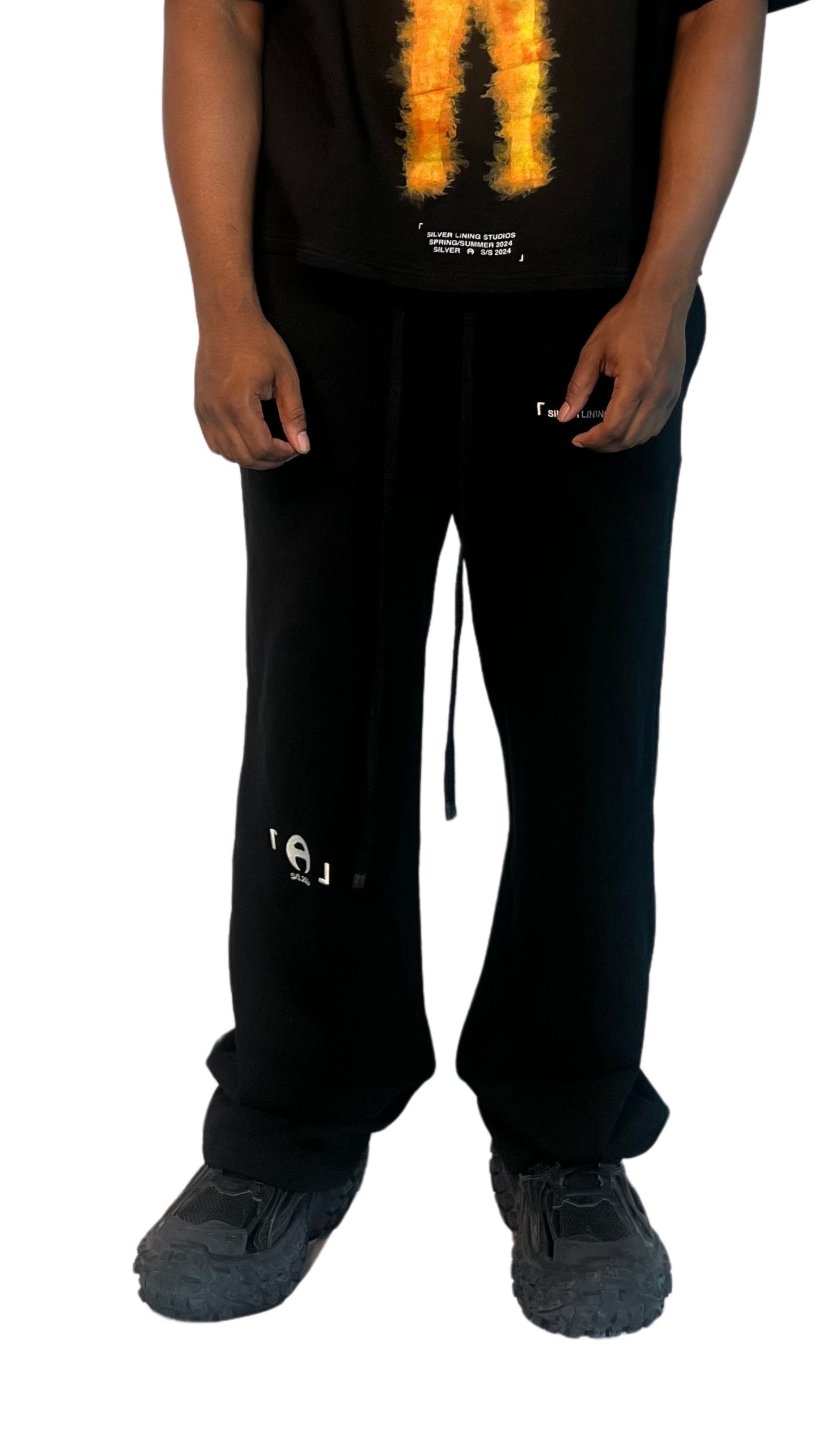 Black Flame Sweatpants