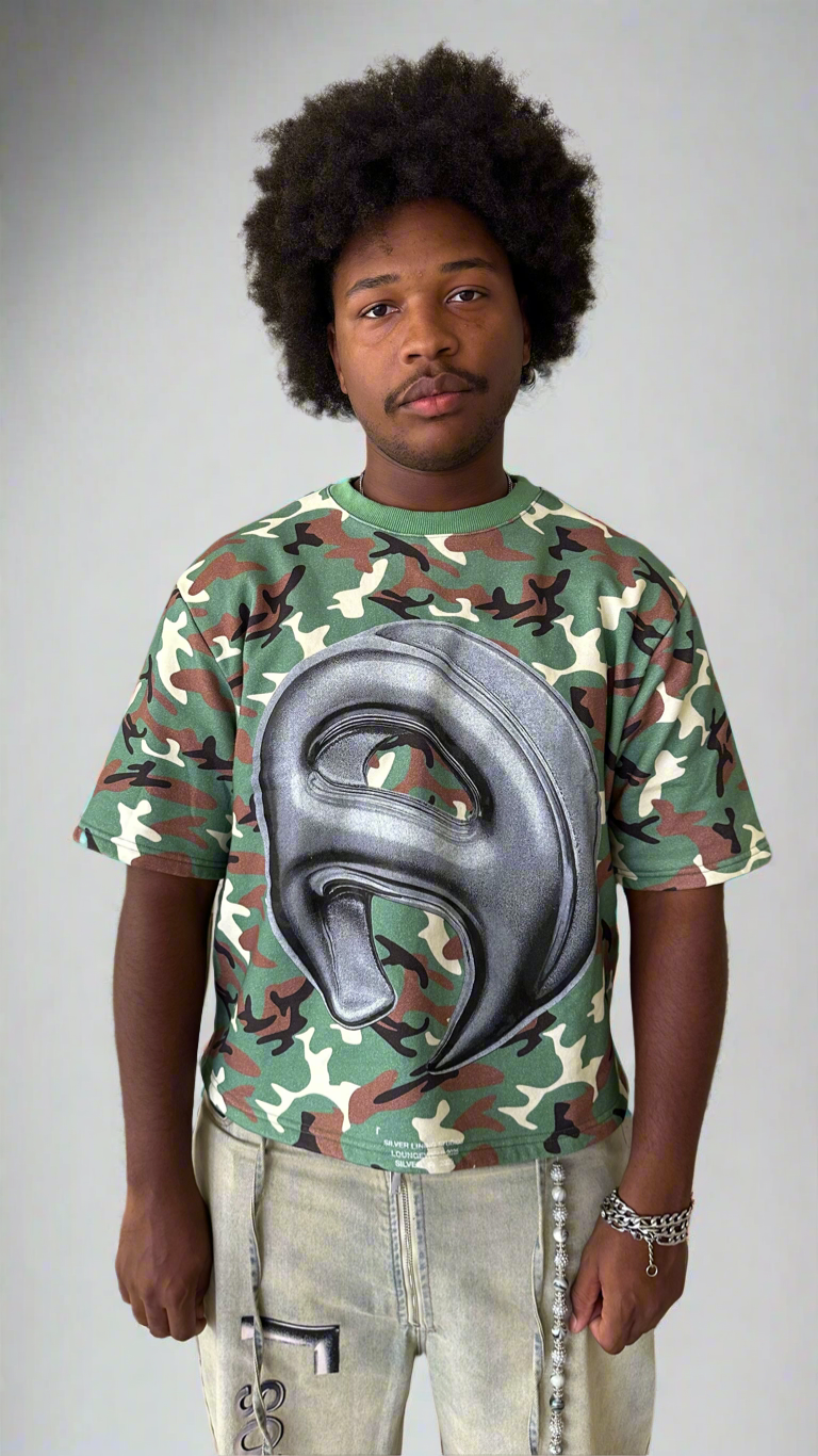 Vintage Wash Camo Loungewear Tee