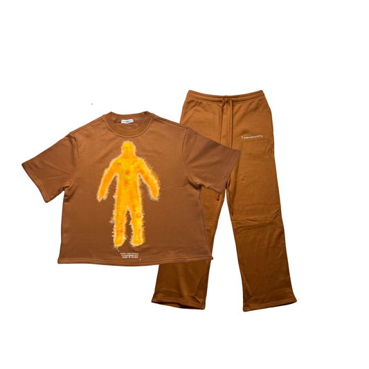 Brown Tee + Sweatpants Bundle