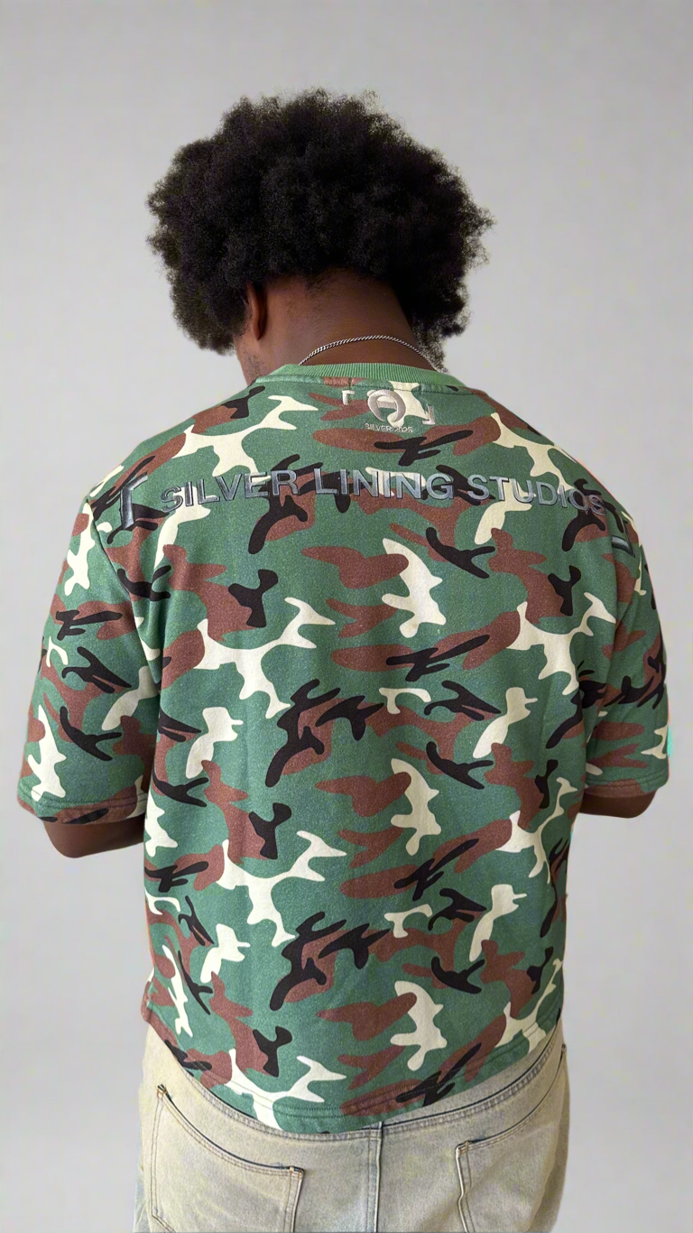 Vintage Wash Camo Loungewear Tee