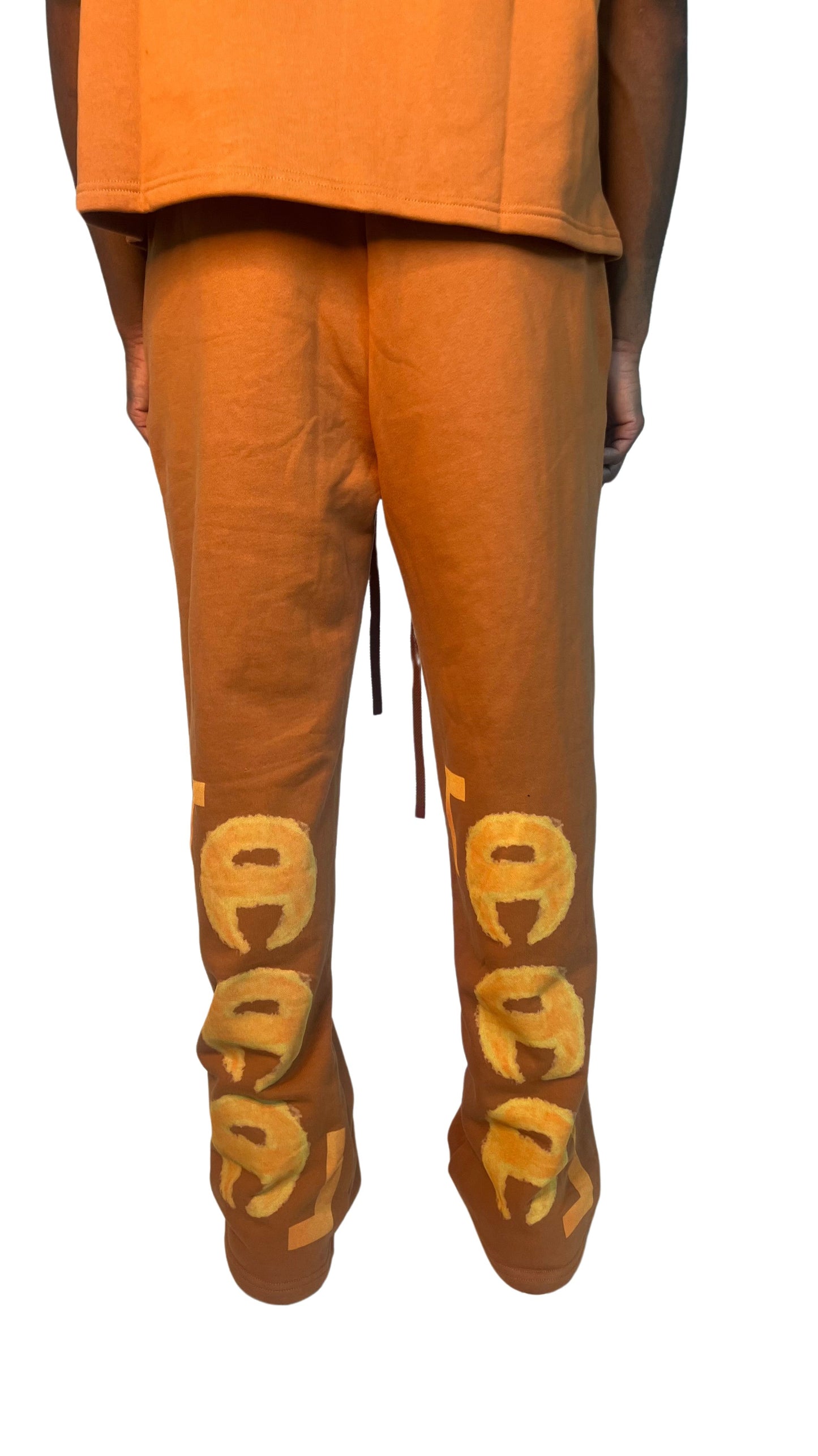 Brown Flame Sweatpants