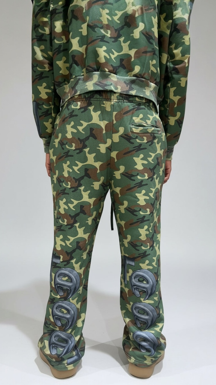Vintage Wash Camo Sweatpants