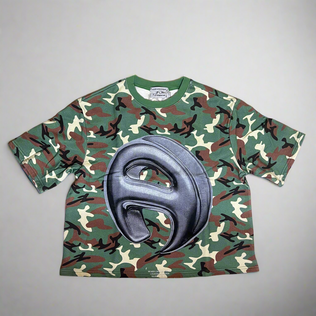 Vintage Wash Camo Loungewear Tee