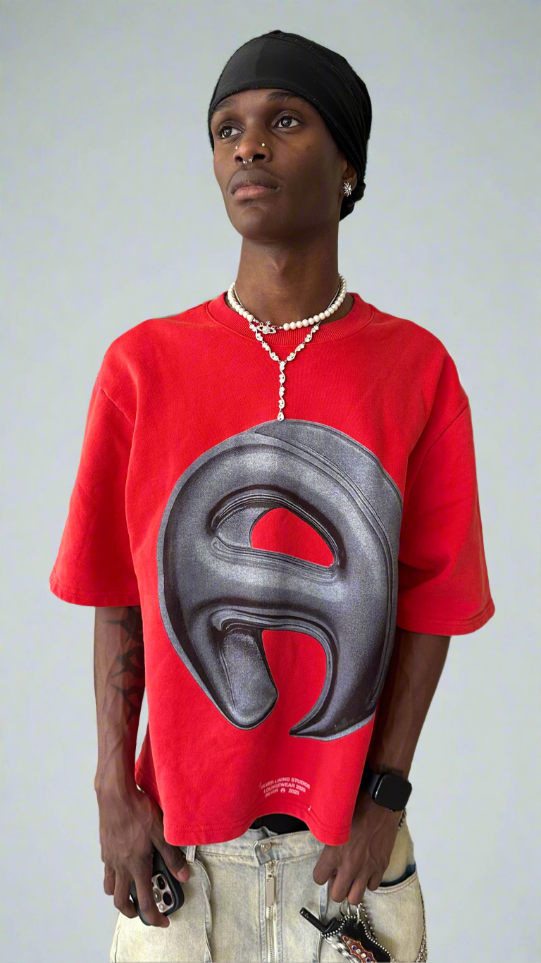 Vintage Wash Red Loungewear Tee