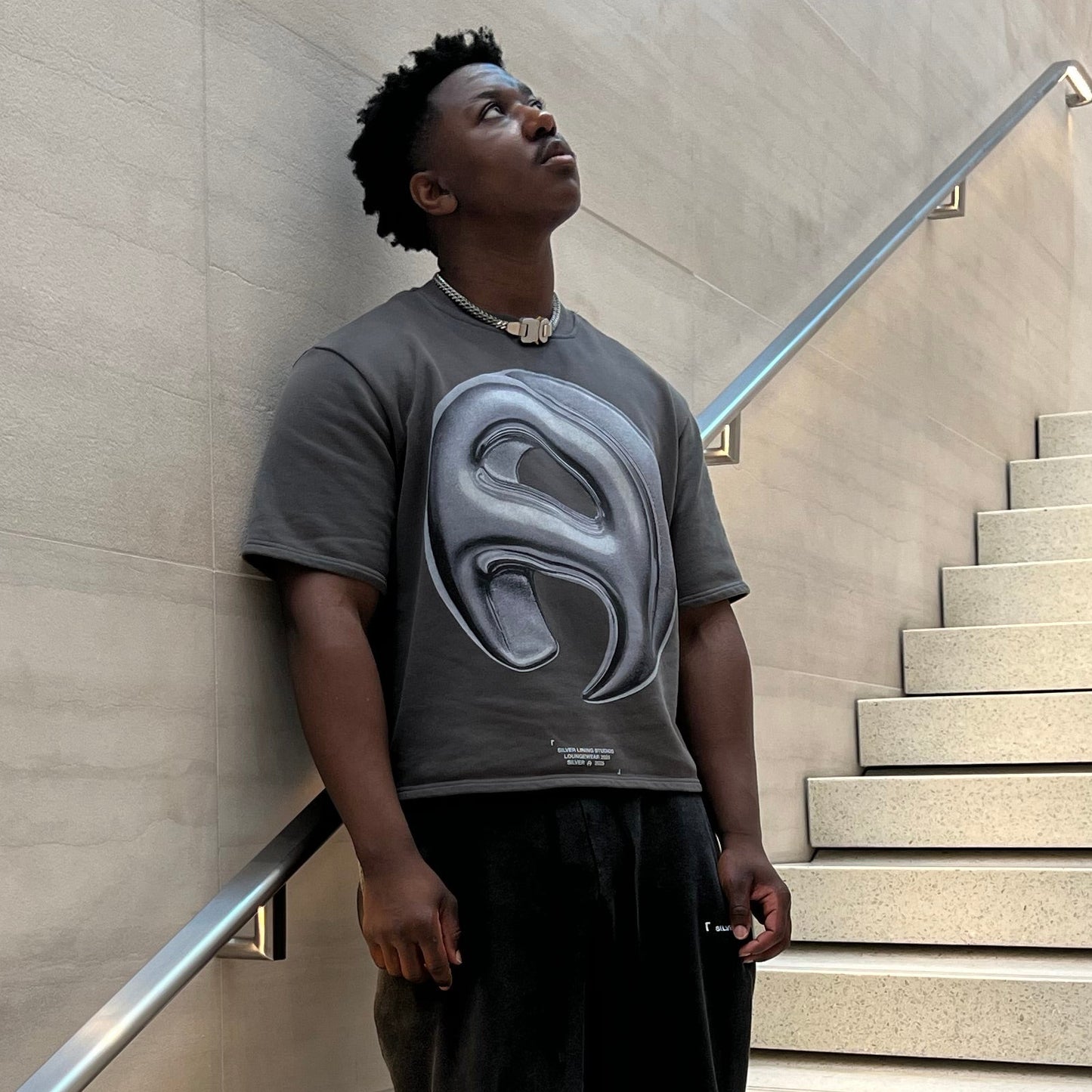 Vintage Wash Gray Loungewear Tee