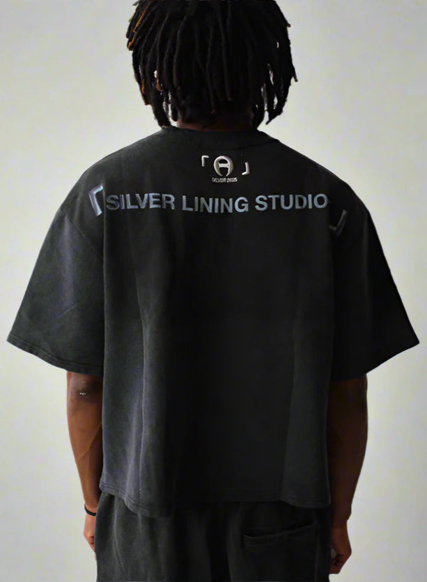 Vintage Wash Black Loungewear Tee
